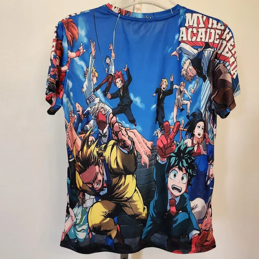 Anime Shirt My Hero Academia Japanese Manga Art All Over Print Youth XL Adult S